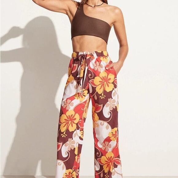 NWT FAITHFULL THE BRAND Celvia Pant Ulani Floral  Sold at Anthropologie Size 6 - Picture 8 of 9